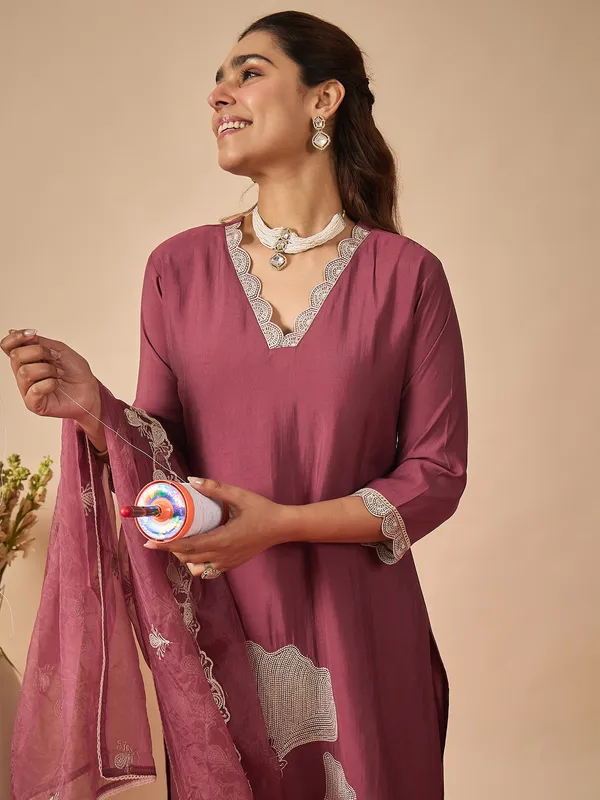 Mauve_Embroidered_Silk_Kurta_Trouser_Dupatta_Set