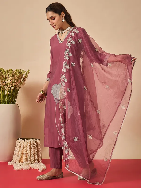 Mauve_Embroidered_Silk_Kurta_Trouser_Dupatta_Set
