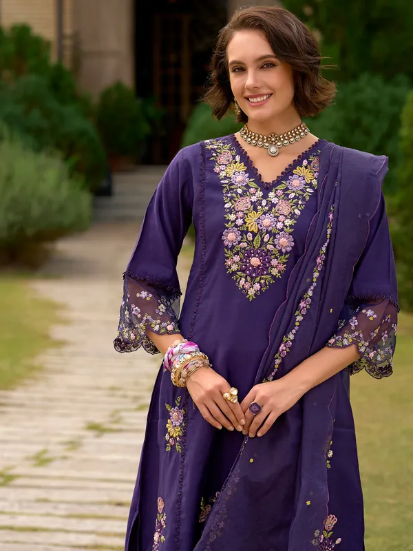Purple_Embroidered_Straight_Kurta_Trousers_With_Dupatta_set
