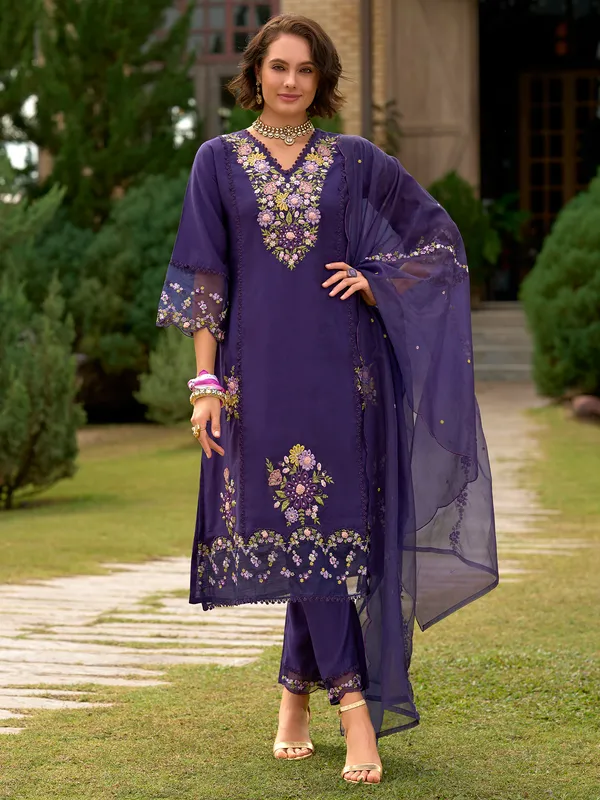 Purple_Embroidered_Straight_Kurta_Trousers_With_Dupatta_set