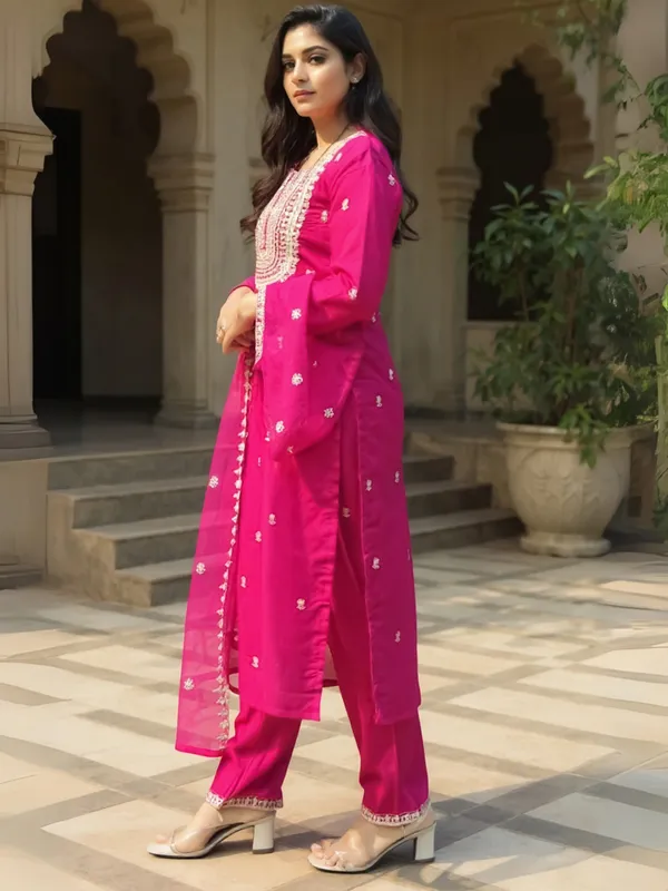 Pink_Embroidered_Silk_Kurta_Trouser_Dupatta_Set