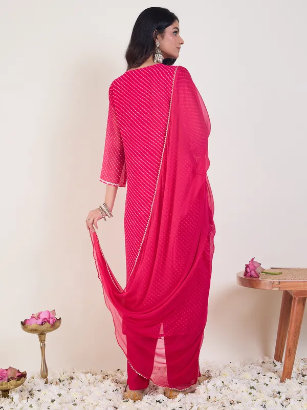 Pink_Georgette_Embroidered_Kurta_Trouser_Dupatta_Set