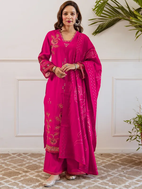 Pink_Embroidered_Straight_Kurta_Palazzos_With_Dupatta_set