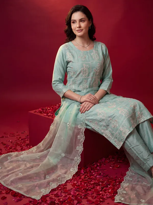 Sea_Green_Embroidered_Straight_Kurta_Trousers_With_Dupatta_Set
