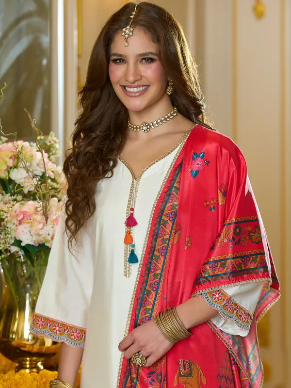 White_Embroidered_Silk_Kurta_Trouser_Dupatta_Set
