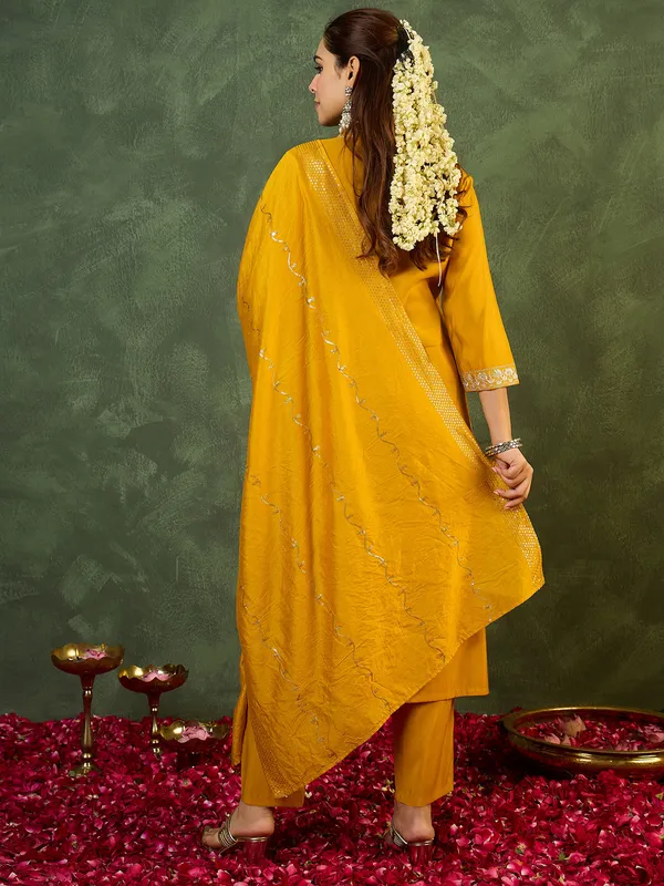 Yellow_Embroidered_Straight_Kurta_Trousers_With_Dupatta_Set