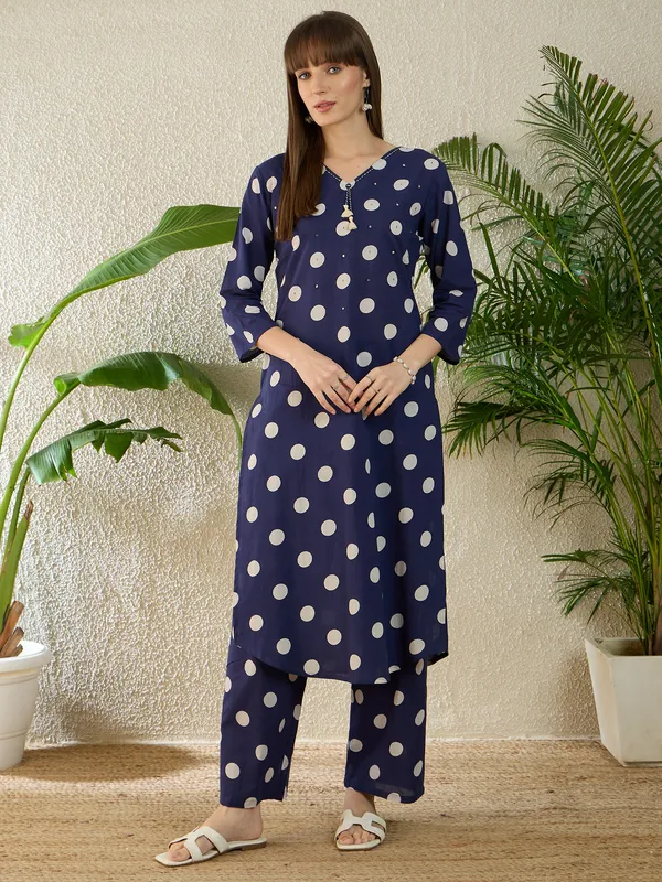 Blue_Printed_Pure_Cotton_Kurta_Trouser_Set