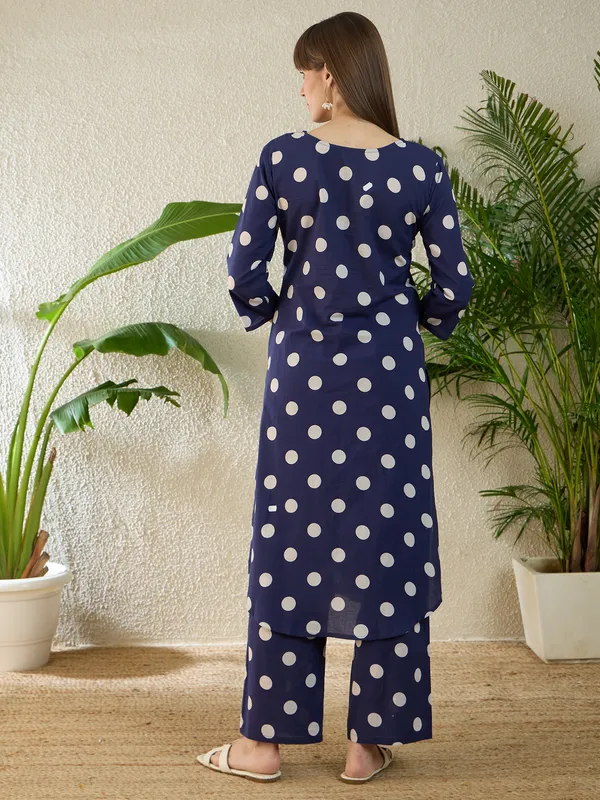 Blue_Printed_Pure_Cotton_Kurta_Trouser_Set
