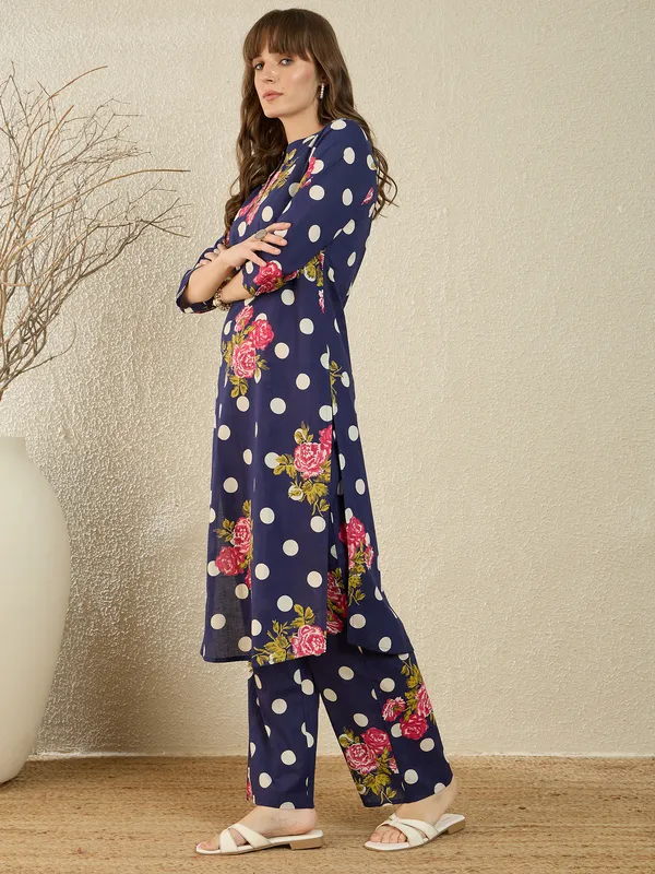 Blue_Printed_Pure_Cotton_Kurta_Trouser_Set