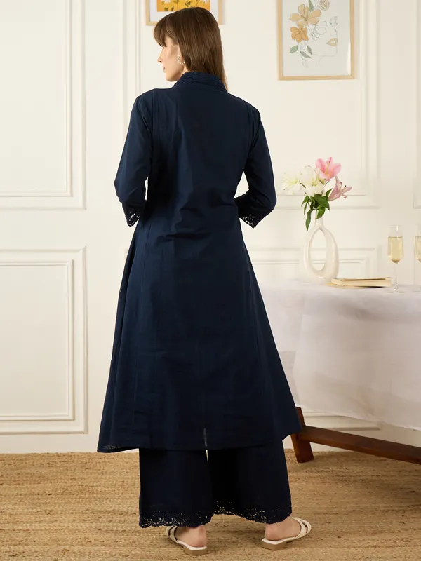 Blue_Cotton-Blend_A-Line_Kurta_with_Palazzos