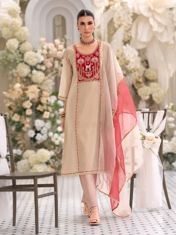 Blue_Embroidered_Pure_Cotton_Kurta_Trouser_Set