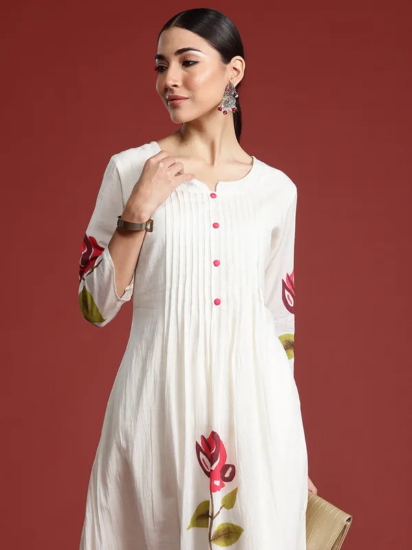 Off_White_Printed_Pure_Cotton_Kurta_Trouser_Set