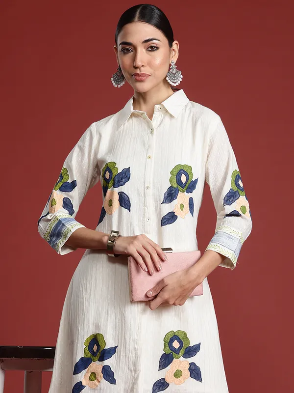 Off_White_Printed_Pure_Cotton_Kurta_Trouser_Set