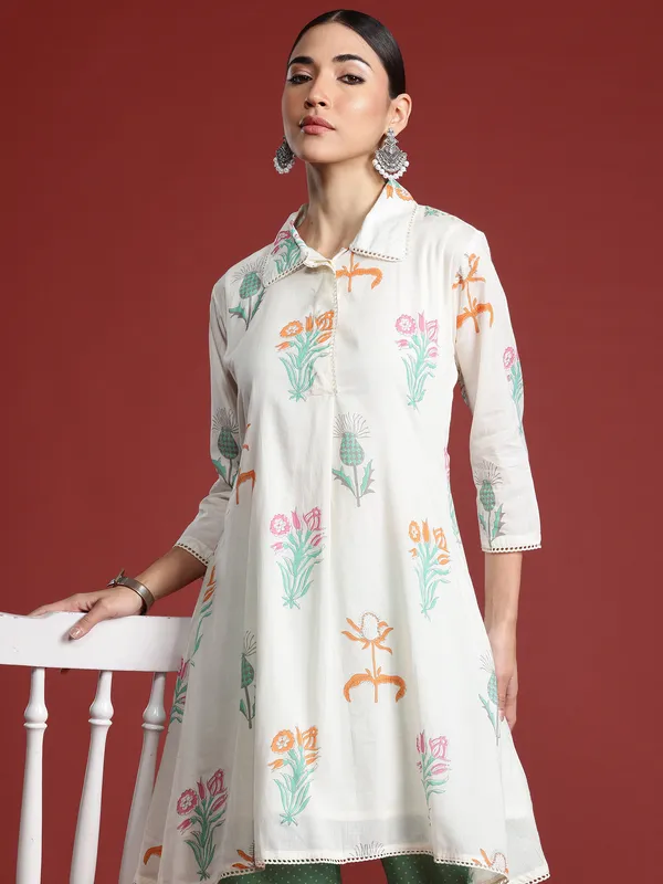 Off_White_Printed_Pure_Cotton_Kurta_Trouser_Set