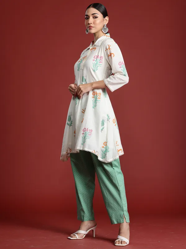 Off_White_Printed_Pure_Cotton_Kurta_Trouser_Set