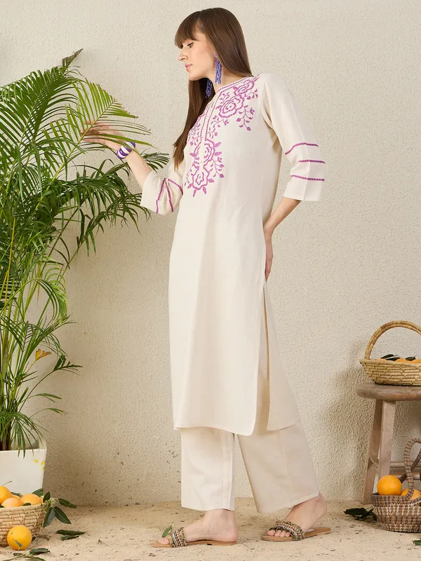 Off_White_Printed_Pure_Cotton_Kurta_Trouser_Set