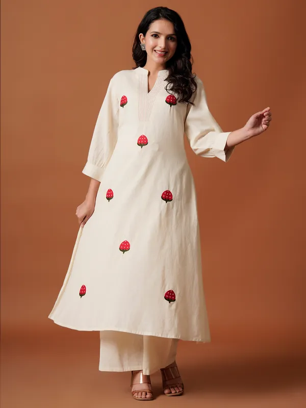 Off_White_Cotton_A-Line_Kurta_with_Palazzos