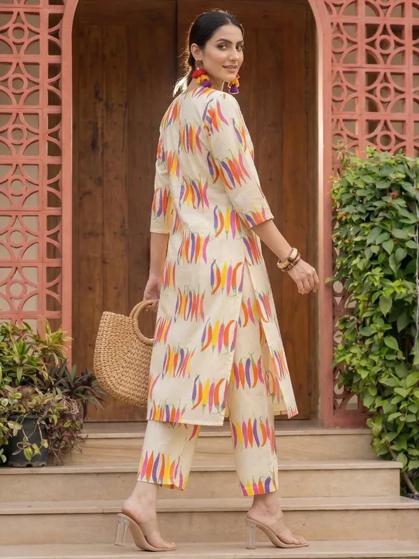 Off_White_Printed_Pure_Cotton_Kurta_Trouser_Set