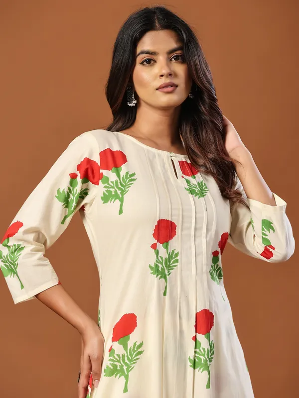 Off_White_Printed_Pure_Cotton_Kurta_Trouser_Set