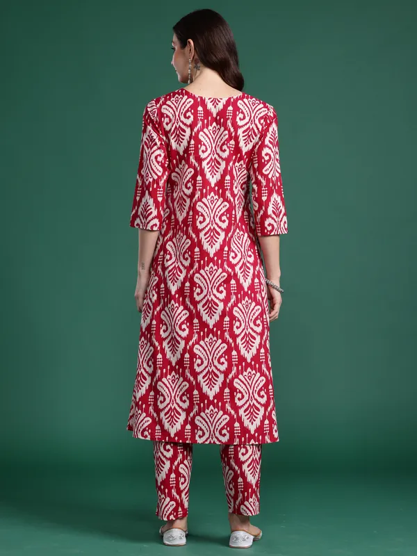 Pink_Printed_Pure_Cotton_Kurta_Trouser_Set