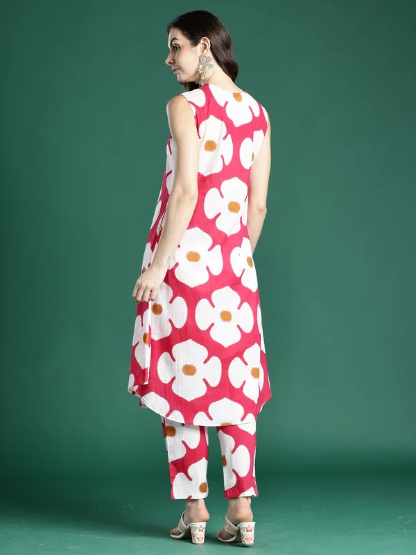 Pink_Printed_Pure_Cotton_Kurta_Trouser_Set