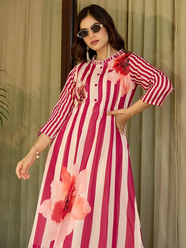 Pink_Printed_Pure_Cotton_Kurta_Trouser_Set