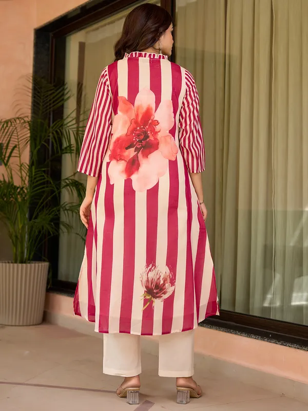 Pink_Printed_Pure_Cotton_Kurta_Trouser_Set