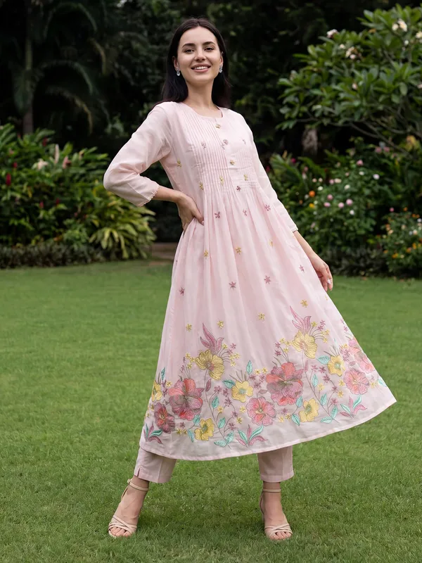 Pink_Embroidered_Pure_Cotton_Kurta_Trouser_Dupatta_Set