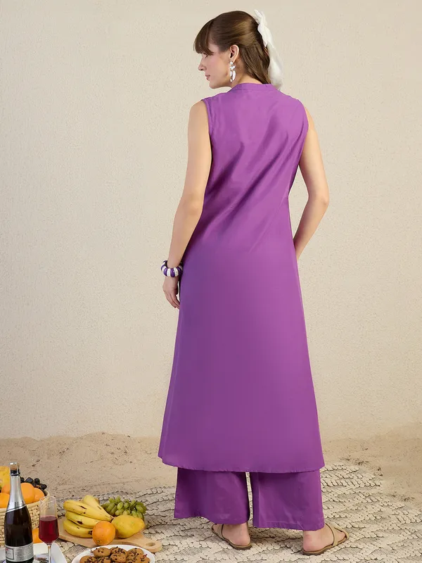 Purple_Printed_Pure_Cotton_Kurta_Trouser_Set