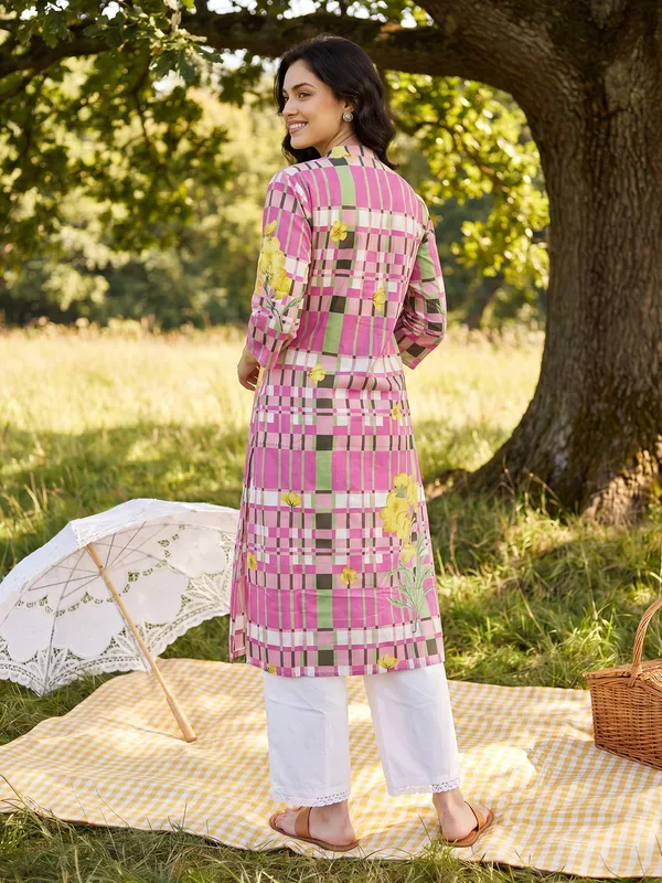 Purple_Printed_Pure_Cotton_Kurta_Trouser_Set