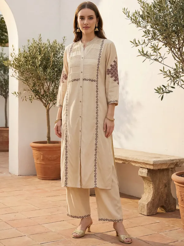 Beige_Rayon_Straight_Kurta_with_Palazzos