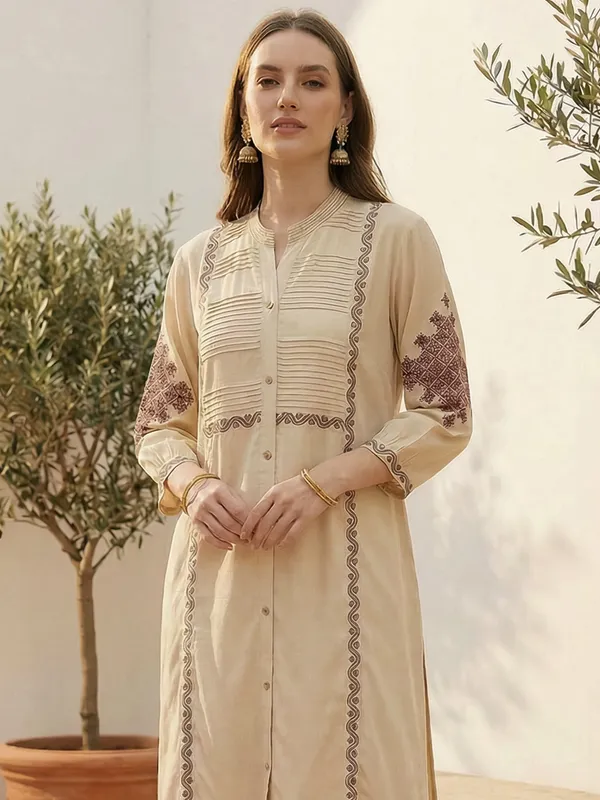 Beige_Rayon_Straight_Kurta_with_Palazzos