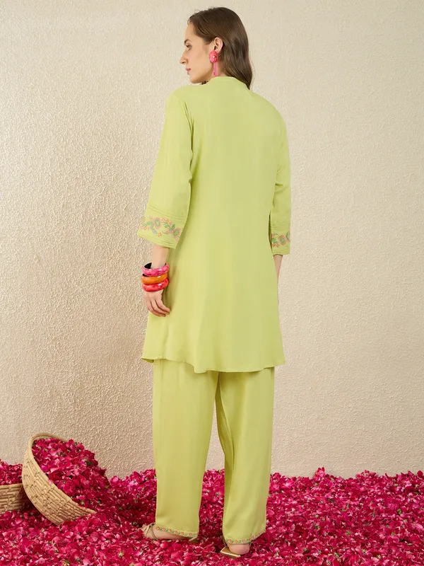 Green_Rayon_A-Line_Kurta_with_Palazzos
