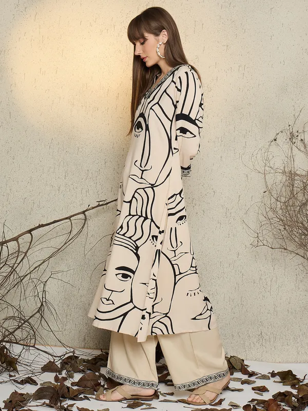 Off_White_Printed_Viscose_Rayon_Kurta_Trouser_Set
