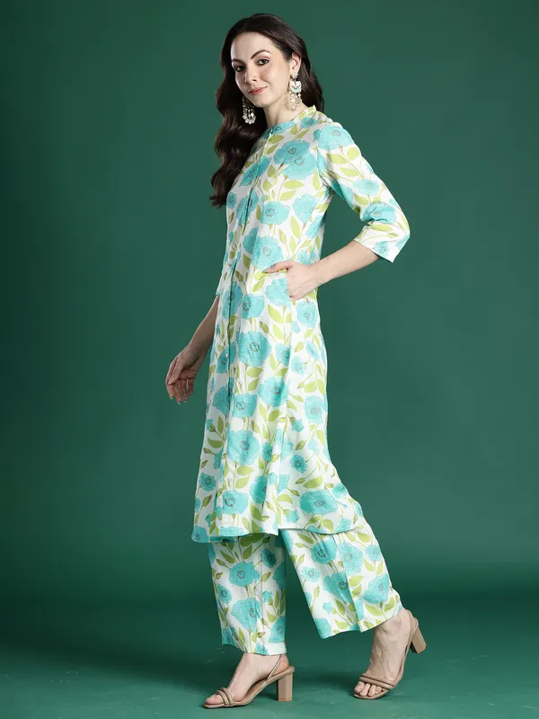 Off_White_Printed_Viscose_Rayon_Kurta_Trouser_Set