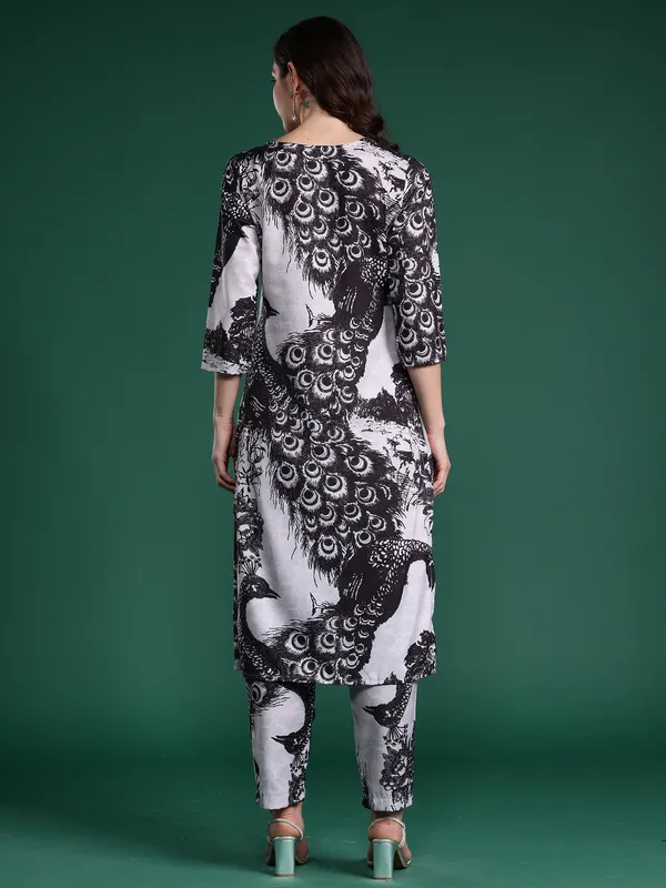 Black_Printed_Pure_Cotton_Kurta_Trouser_Set