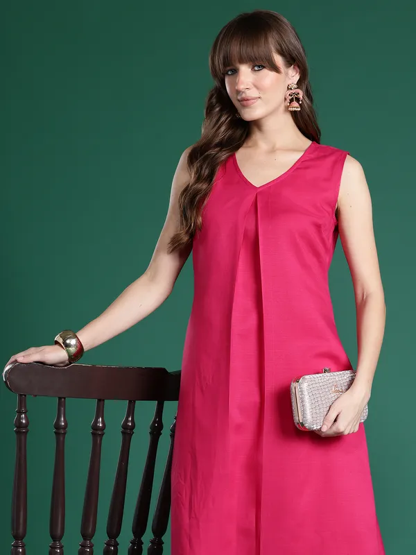 Pink_Printed_Pure_Cotton_Kurta_Trouser_Set