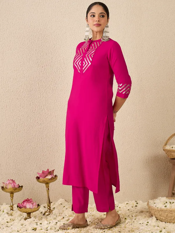 Pink_Embroidered_Silk_Kurta_Trouser_Set