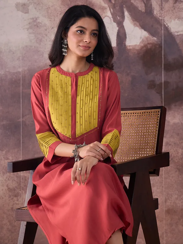 Orange_Embroidered_Silk_Kurta_Trouser_Set