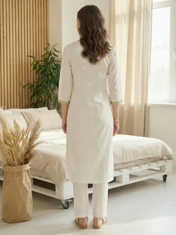 White_Embroidered_Silk_Kurta_Trouser_Set