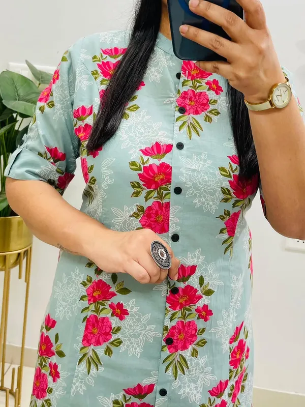 Women's_Premium_Printed_Pure_Cotton__Kurta_&_Trouser_Set