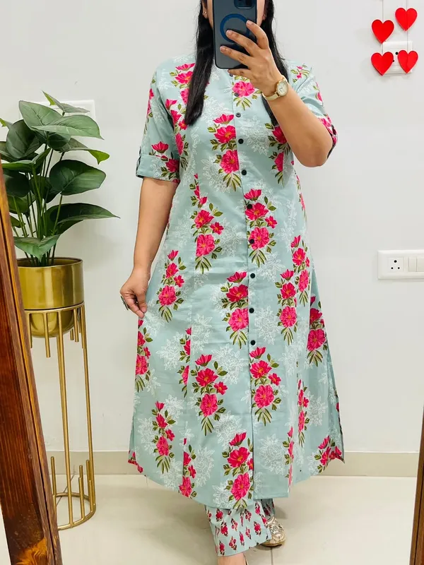 Women's_Premium_Printed_Pure_Cotton__Kurta_&_Trouser_Set