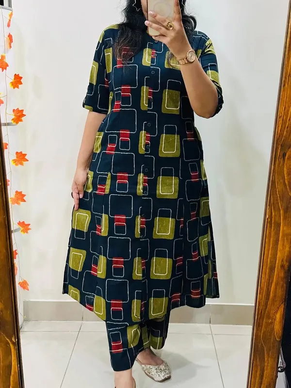 Women's_Premium_Printed_Pure_Cotton__Kurta_&_Trouser_Set
