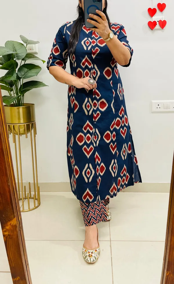 Women's_Premium_Printed_Pure_Cotton__Kurta_&_Trouser_Set