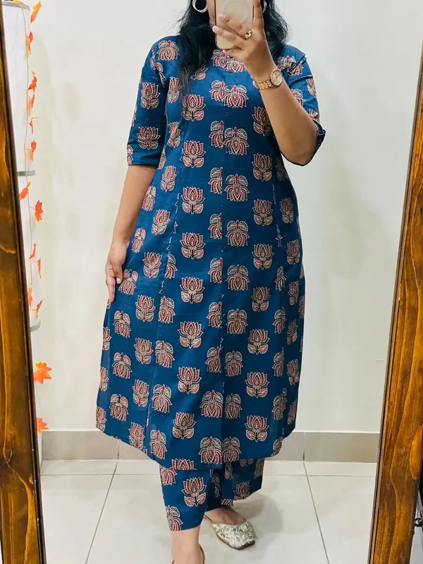 Women's_Premium_Printed_Pure_Cotton__Kurta_&_Trouser_Set