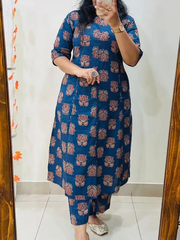 Women's_Premium_Printed_Pure_Cotton__Kurta_&_Trouser_Set