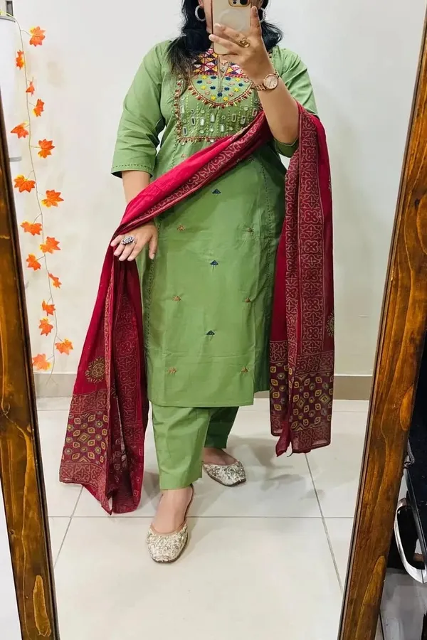 Women's_Premium_Mirror_&_Embroidered_Pure_Cotton_Straight_Kurta_Pant_Dupatta_Set