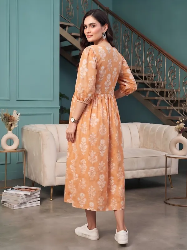 Multicolor_Pure_Cotton_Printed_Maternity_Dress_For_Women