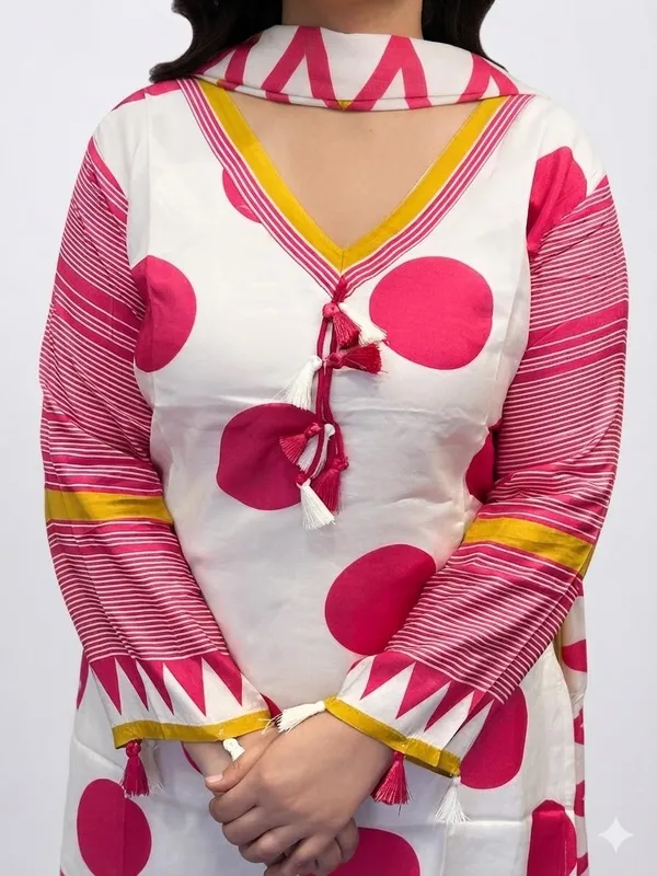 Floral_Printed_Pure_Cotton_V_Neck_Kurta_Trouser_&_Dupatta_Set