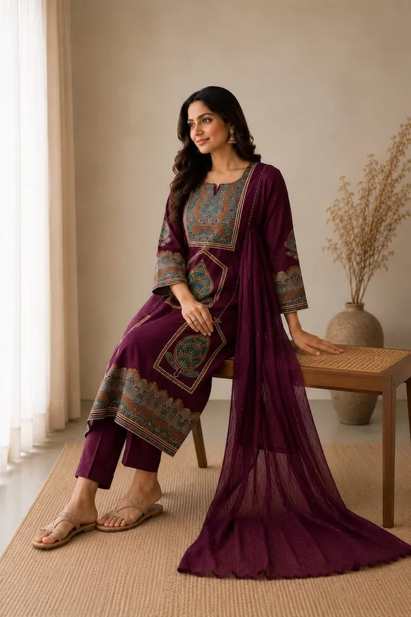 Women's_Premium_Hand_Worked_Pure_Cotton_Kurta_Pant_Dupatta_Set